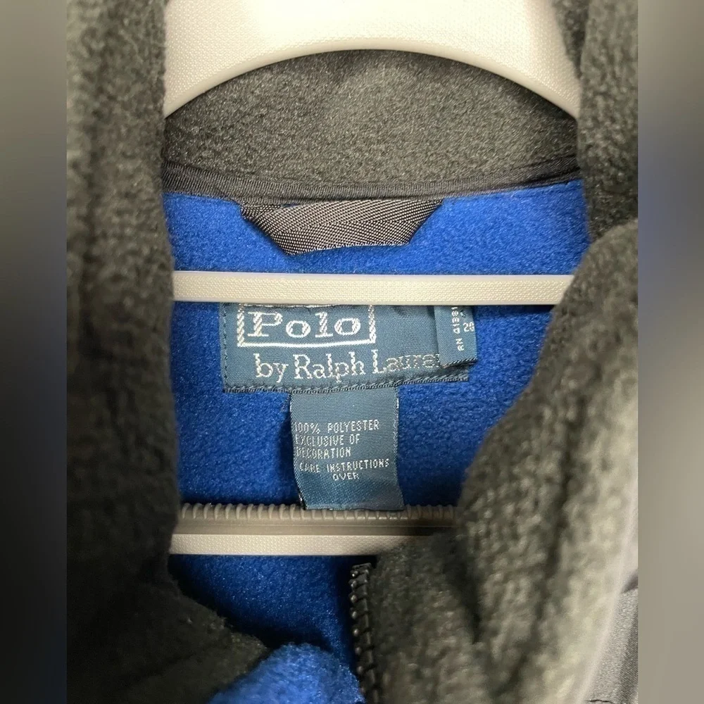 Polo Ralph Lauren Mens Polartec Denali Fleece Hooded Jacket Blue/Black Size S.   - Picture 9 of 10